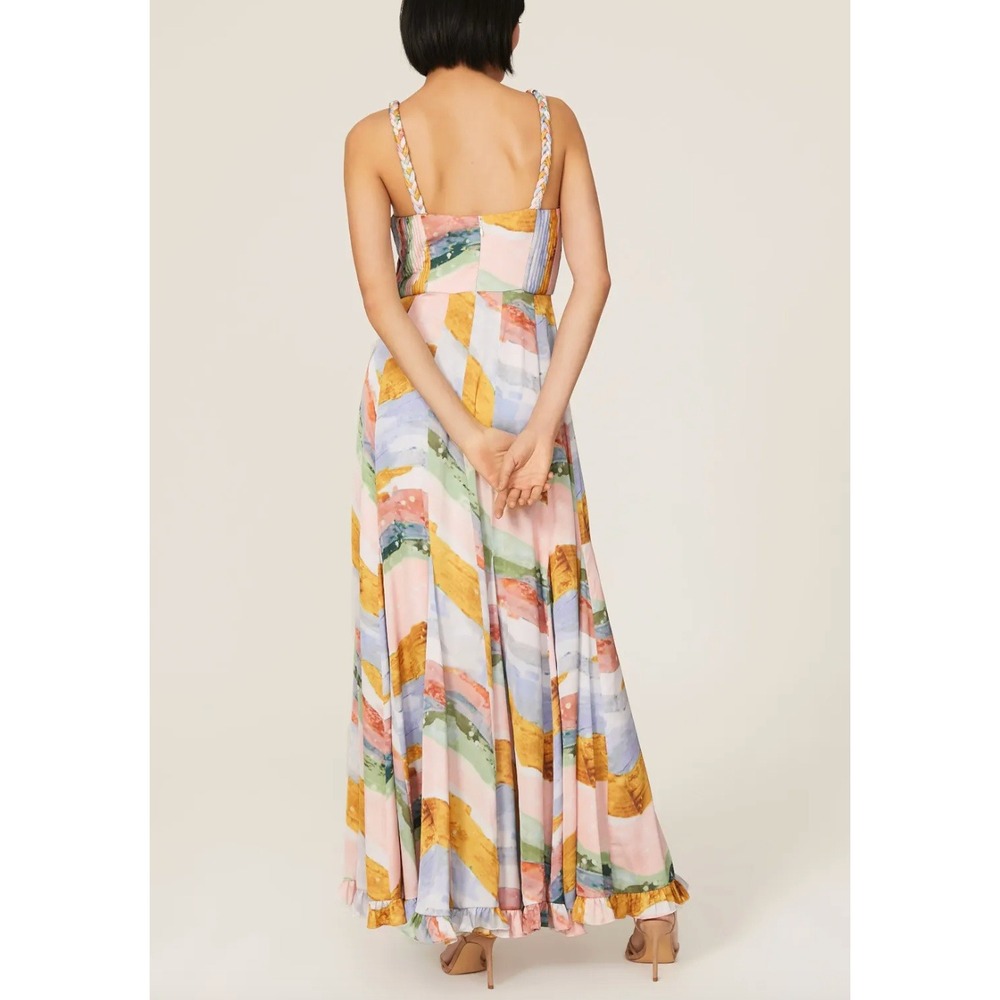 HUTCH x ANTHROPOLOGIE Shyla Gown Maxi Dress in Pastel Brushstroke - Picture 2 of 11